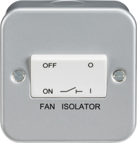 Knightsbridge M1100 Metal Clad 10AX Fan Isolator Switch