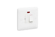 MK Base MB1042WHI White Moulded 1G 13A Switched Fused Spur Unit + Neon - westbasedirect.com