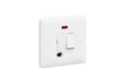 MK Base MB1070WHI White Moulded 1G 13A Switched Fused Spur Unit + Neon + Flex - westbasedirect.com