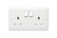 MK Base MB2747DPWHI White Moulded 13A 2G DP Switched Socket - westbasedirect.com