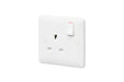MK Base MB2757WHI White Moulded 13A 1G SP Switched Socket - westbasedirect.com