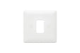 MK Base MB3631WHI White Moulded 1G Grid Front Plate - westbasedirect.com