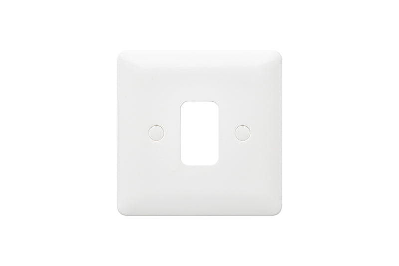 MK Base MB3631WHI White Moulded 1G Grid Front Plate - westbasedirect.com