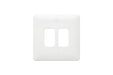 MK Base MB3632WHI White Moulded 2G Grid Front Plate - westbasedirect.com