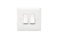 MK Base MB4862WHI White Moulded 10AX 2G 2-Way Switch - westbasedirect.com
