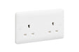 MK Base MB781WHI White Moulded 13A 2G Unswitched Socket - westbasedirect.com
