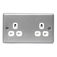 BG MC524 Metal Clad 13A 2G Unswitched Socket