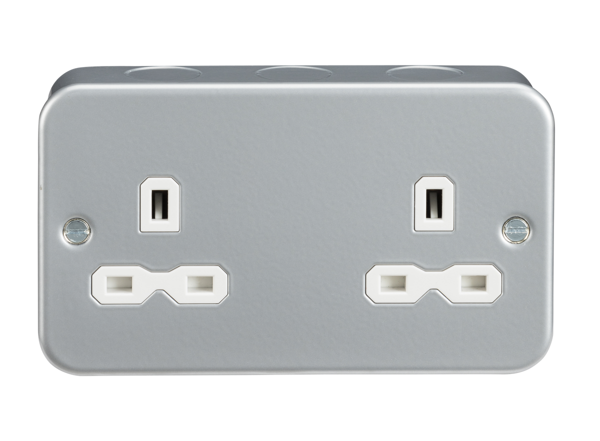 Knightsbridge MR9000U Metal Clad 13A 2G Unswitched Socket ...