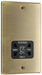 BG NAB20B Nexus Metal Dual Voltage Shaver Socket/Black - Antique Brass - westbasedirect.com