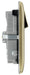 BG NAB22U3B Nexus Metal Double Socket + 2x USB(3.1A) /Black Insert - Antique Brass (5 Pack) - westbasedirect.com