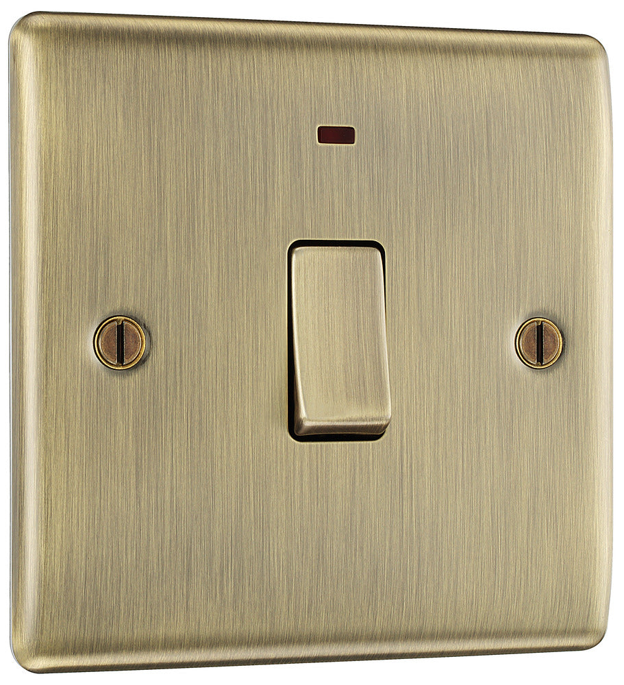 NAB31 Nexus Metal DP Switch + Neon Antique Brass