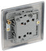 BG NAB42 Nexus Metal Double Light Switch 10A - Antique Brass (5 Pack) - westbasedirect.com