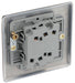 BG NAB42 Nexus Metal Double Light Switch 10A - Antique Brass - westbasedirect.com