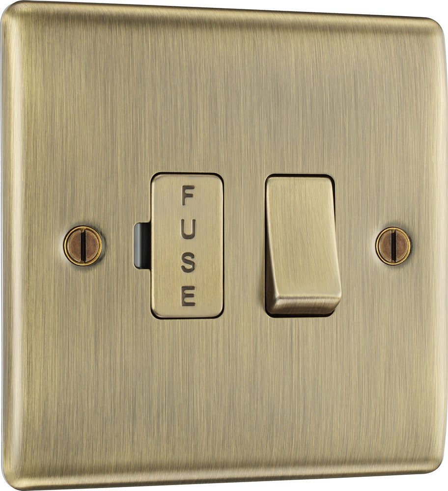 NAB50 Nexus Metal Switched Spur Antique Brass