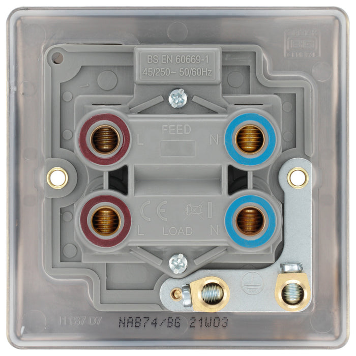 BG NAB74 Nexus Metal 45A DP Single Plate + Neon - Antique Brass - westbasedirect.com