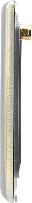BG NABEMS2 Nexus Metal Twin Euro Module Faceplate - Antique Brass - westbasedirect.com