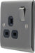 BG NBI21B Nexus Metal Single Socket 13A /Black Insert - Brushed Iridium - westbasedirect.com