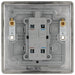 BG NBI31 Nexus Metal 20A DP Switch + Neon - Brushed Iridium - westbasedirect.com