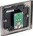 BG NBI60 Nexus Metal TV Aerial Socket - Brushed Iridium - westbasedirect.com