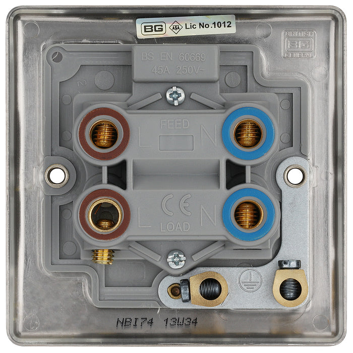BG NBI74 Nexus Metal 45A DP Single Plate + Neon - Brushed Iridium - westbasedirect.com