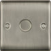 BG NBI81P Nexus Metal 2-Way Single Leading Edge Dimmer Push On/Off - Brushed Iridium - westbasedirect.com