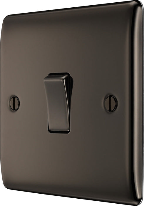 BG NBN12 Nexus Metal Single Light Switch 10A - Black Nickel (10 Pack) - westbasedirect.com
