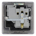 BG NBN21B Nexus Metal Single Socket 13A - Black Insert - Black Nickel (5 Pack) - westbasedirect.com