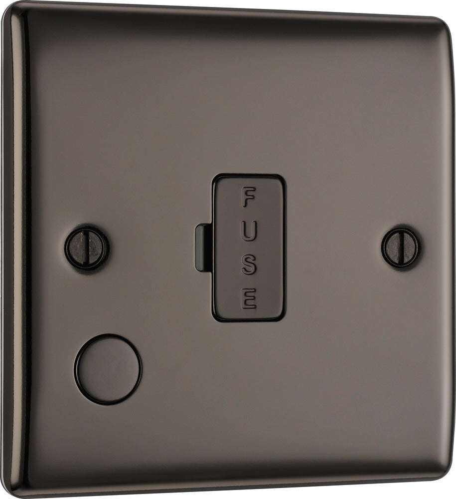 NBN55 Nexus Metal Unswitched Spur + Cable Outlet Nickel