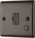 BG NBN55 Nexus Metal Unswitched Spur + Cable Outlet - Black Nickel - westbasedirect.com