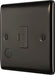BG NBN55 Nexus Metal Unswitched Spur + Cable Outlet - Black Nickel - westbasedirect.com