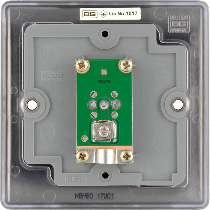 BG NBN60 Nexus Metal TV Aerial Socket - Black Nickel - westbasedirect.com