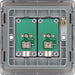 BG NBN63 Nexus Metal Isolated Double TV Aerial Socket - Black Nickel - westbasedirect.com