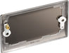 BG NBN95 Nexus Metal Double Blanking Plate - Black Nickel - westbasedirect.com
