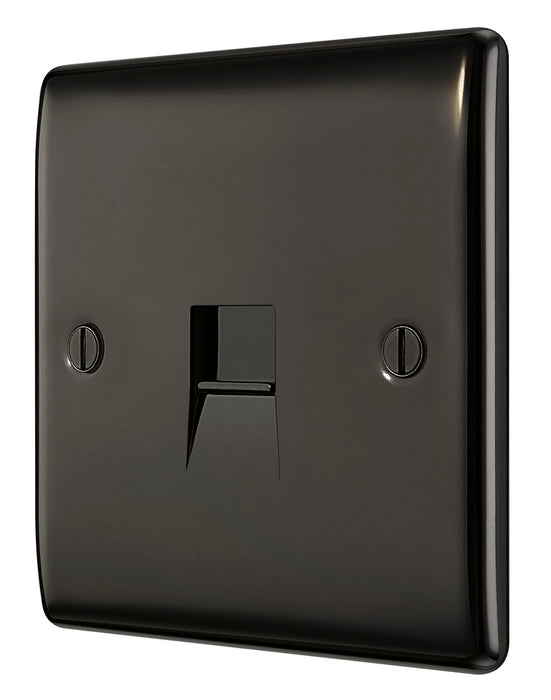 BG NBNBTM1 Nexus Metal Master Telephone Socket - Black Nickel - westbasedirect.com