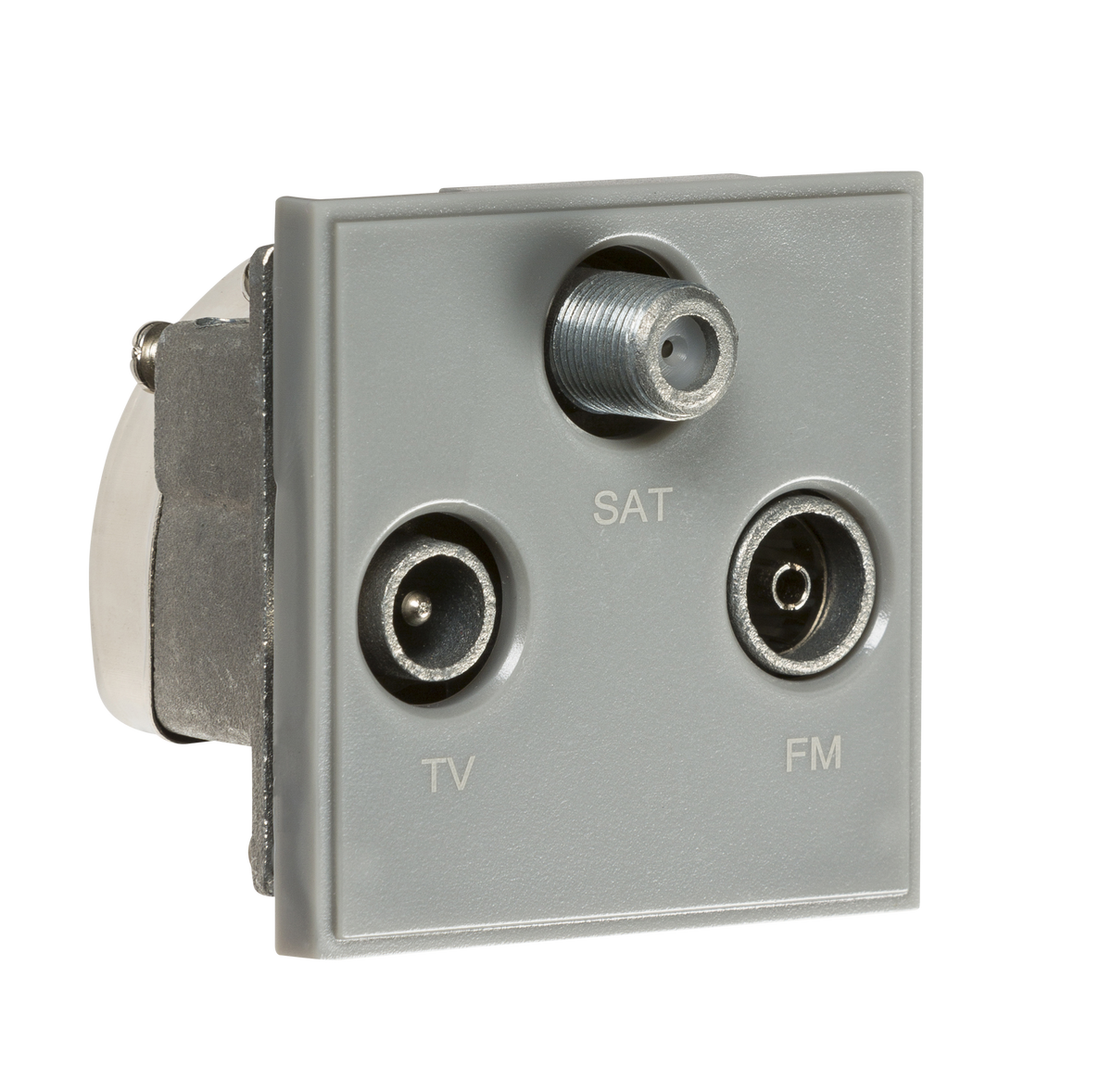 Knightsbridge NETTRIGY Triplex TV/FM DAB/SAT TV Outlet Module 50x50mm ...