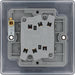 BG NFB42 Nexus Metal Double Light Switch 10A - Matt Black + Black Rocker (5 Pack) - westbasedirect.com