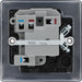 BG NFB50 Nexus Metal Switched Spur 13A - Matt Black + Black Rocker (5 Pack) - westbasedirect.com