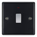 BG NMB31 Nexus Metal 20A DP Switch + Neon - Matt Black - westbasedirect.com
