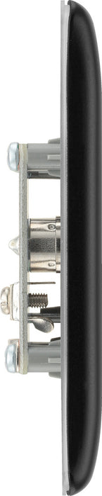 BG NMB60 Nexus Metal TV Aerial Socket - Matt Black - westbasedirect.com