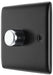 BG NMB81P Nexus Metal 2-Way Single Leading Edge Dimmer Push On/Off - Matt Black - westbasedirect.com