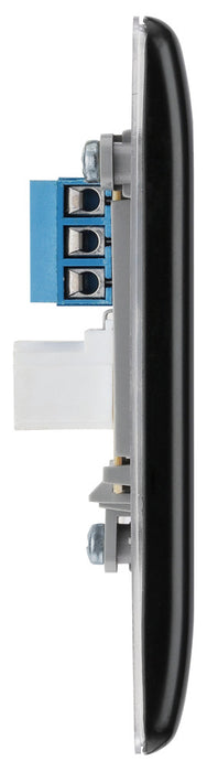 BG NMBBTS1 Nexus Metal Slave Telephone Socket - Matt Black - westbasedirect.com
