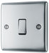 BG NPC12 Nexus Metal Single Light Switch 10A - Polished Chrome (10 Pack) - westbasedirect.com