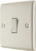 BG NPR12 Nexus Metal Single Light Switch 10A - Pearl Nickel - westbasedirect.com