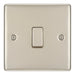 BG NPR13 Nexus Metal Intermediate Light Switch 10A - Pearl Nickel - westbasedirect.com