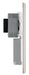 BG NPR20W Nexus Metal Dual Voltage Shaver Socket/White - Pearl Nickel - westbasedirect.com
