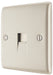 BG NPRBTM1 Nexus Metal Master Telephone Socket - Pearl Nickel - westbasedirect.com