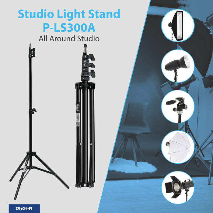 Phot-R LS300A 3m Light Stand - westbasedirect.com