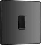 BG Evolve PCDBC12B 20A 16AX 2 Way Single Light Switch - Black Chrome (Black) - westbasedirect.com