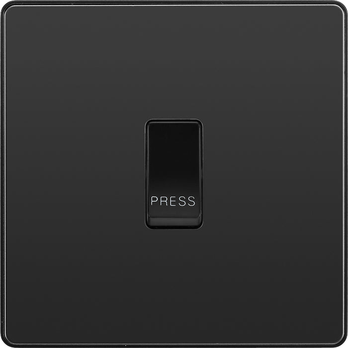 BG Evolve PCDBC14B 10A Single Press Switch - Black Chrome (Black) - westbasedirect.com