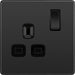 BG Evolve PCDBC21B 13A Single Switched Power Socket - Black Chrome (Black) - westbasedirect.com